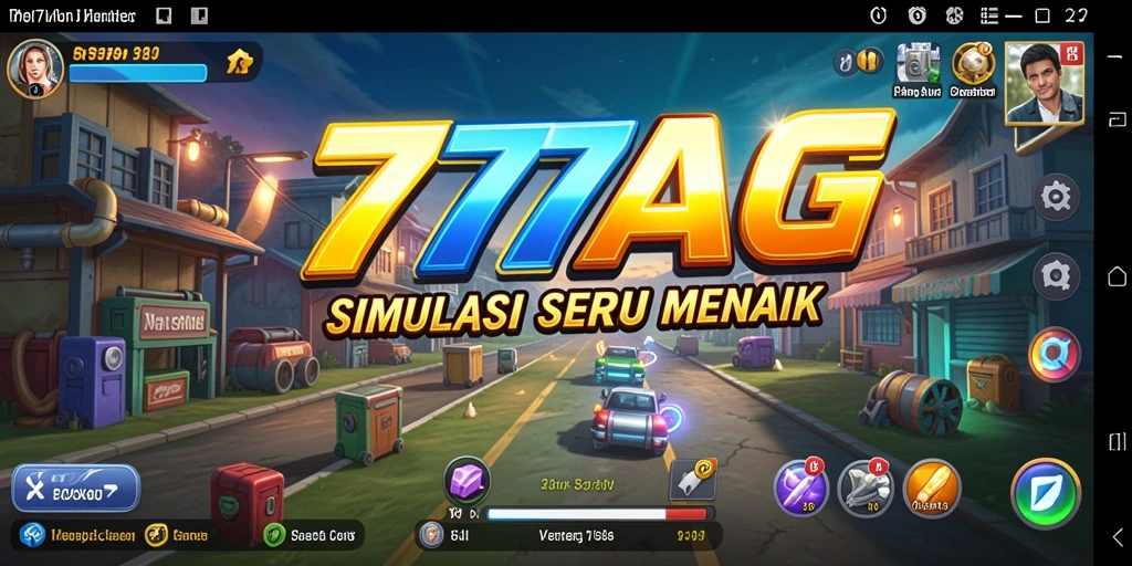 Tangkapan layar menunjukkan gameplay simulasi yang menarik dan interaktif.