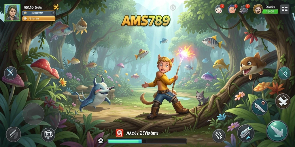 Screenshot utama AMS789 menunjukkan gameplay simulasi yang menarik.
