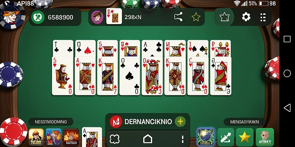 Screenshot utama API88 menampilkan gameplay Domino yang seru.
