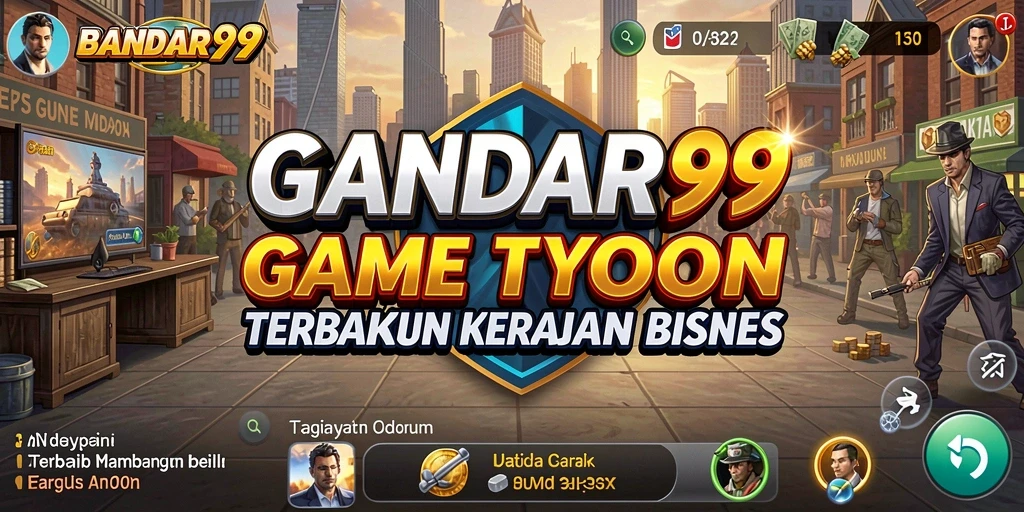Tampilan gameplay BANDAR99 dengan elemen manajemen dan strategi bisnis.