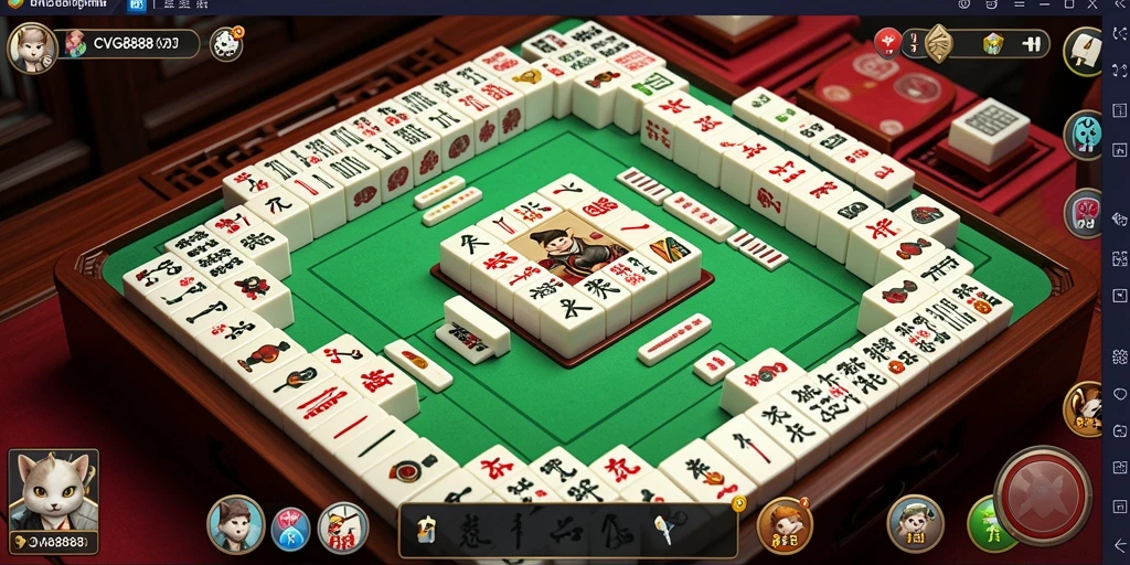 Tampilan gameplay <strong>CVG8888</strong> yang menarik dan mendebarkan saat bermain Mahjong.