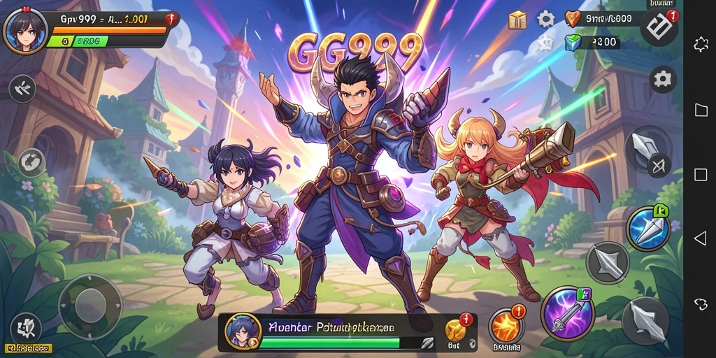 Tampilan screenshot GG999 yang menunjukkan aksi seru dalam permainan Anime.