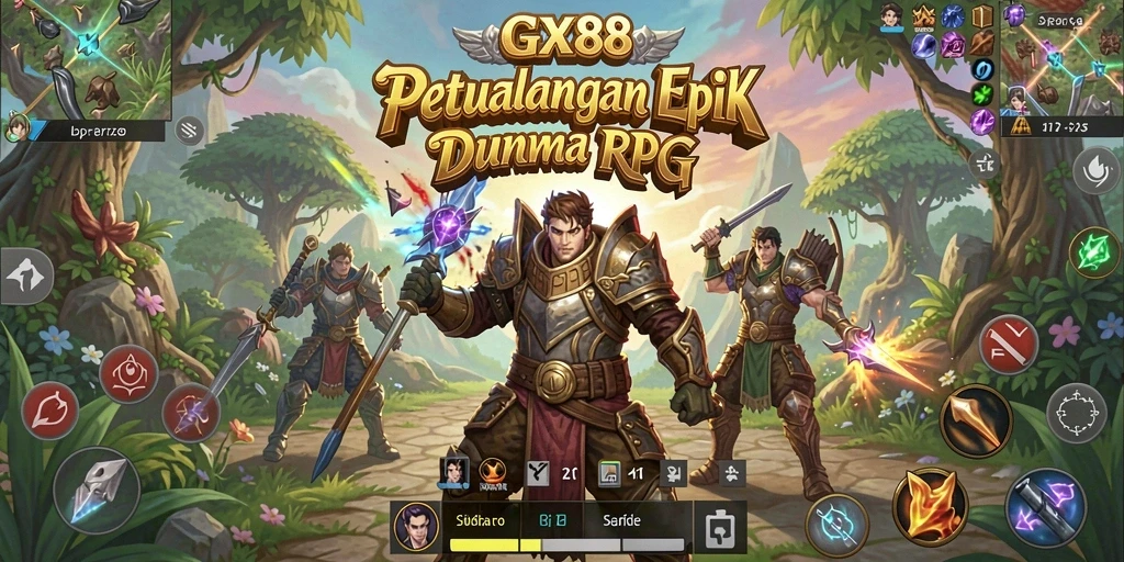 Tangkapan layar menunjukkan aksi seru dalam pertarungan RPG.