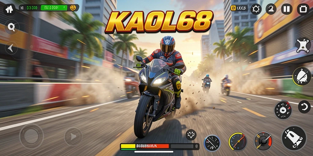Tampilan gameplay seru dan mendebarkan dari KAOL68.