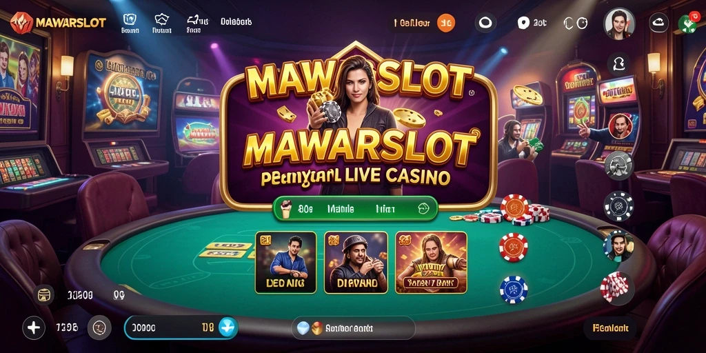 Tampilan screenshot gameplay Live Casino yang menarik di MAWARSLOT.