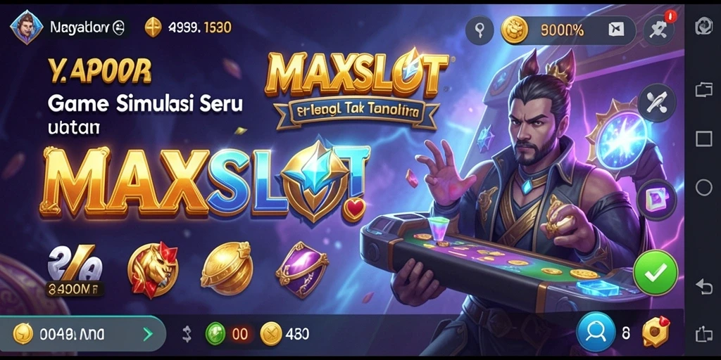 Tampilan gameplay MAXSLOT yang menakjubkan dan mendebarkan.