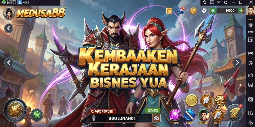 Tampilan gameplay menarik MEDUSA88 dengan fitur Tycoon yang seru.