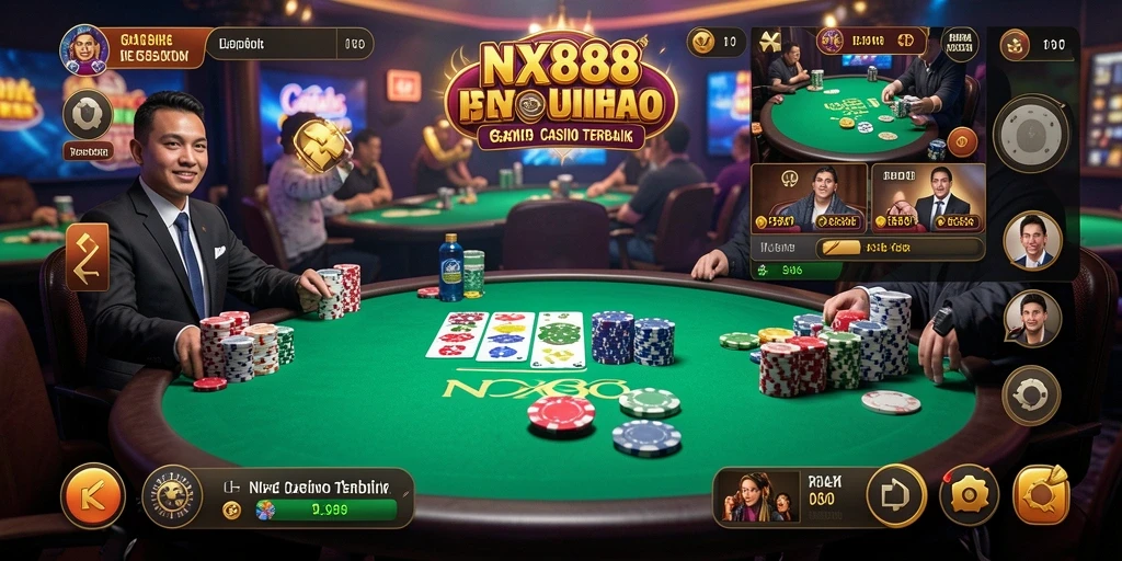 Tampilan gameplay Live Casino yang menarik dan menyenangkan di NX888.