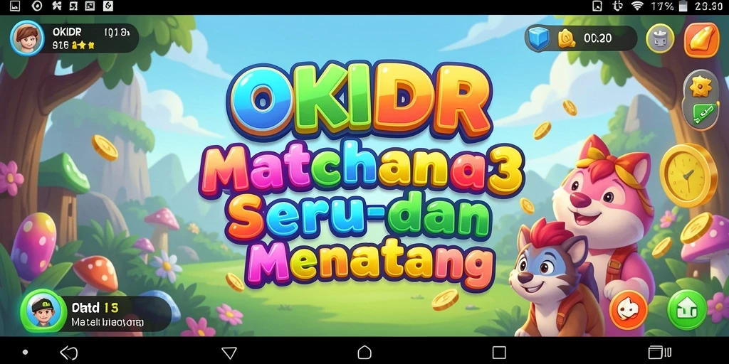 Gameplay seru dan colorful dalam OKIDR, permainan Match-3 yang mengasyikkan.