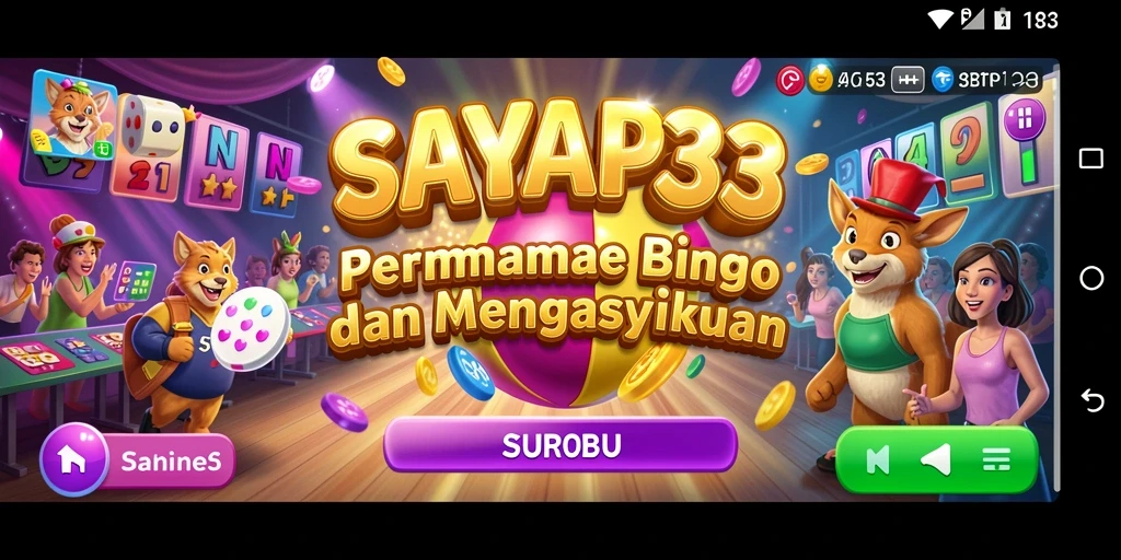 Screenshot gameplay SAYAP33 yang menampilkan suasana seru Bingo.
