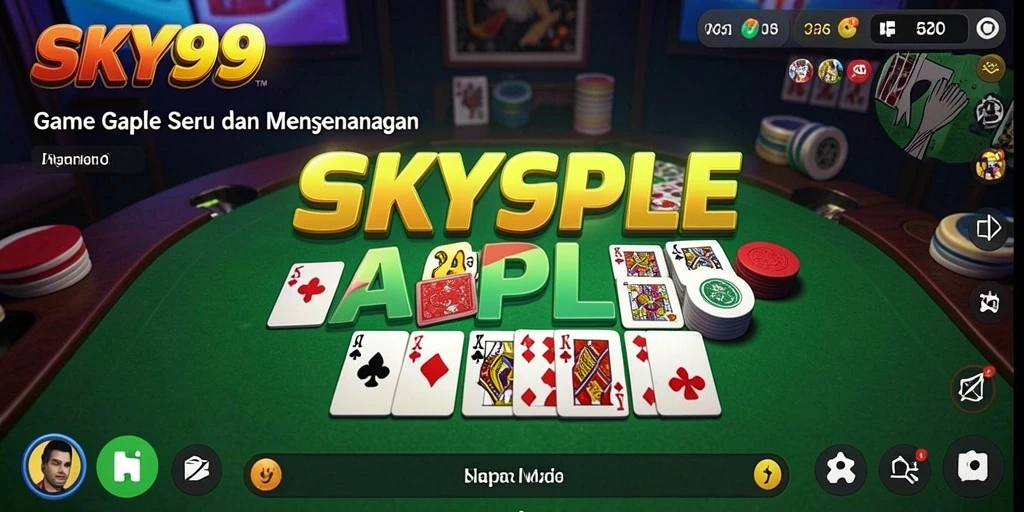 Tampilan menawan gameplay Gaple di SKY99.