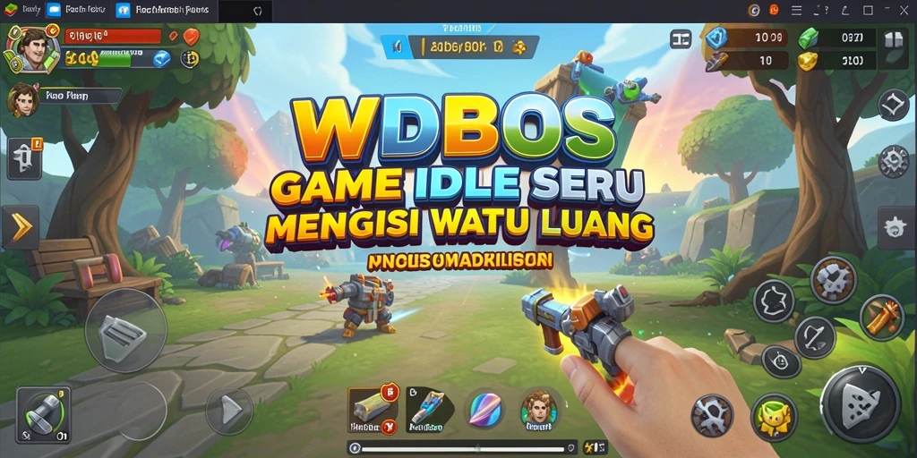 Tampilan gameplay WDBOS yang menarik dan penuh warna.