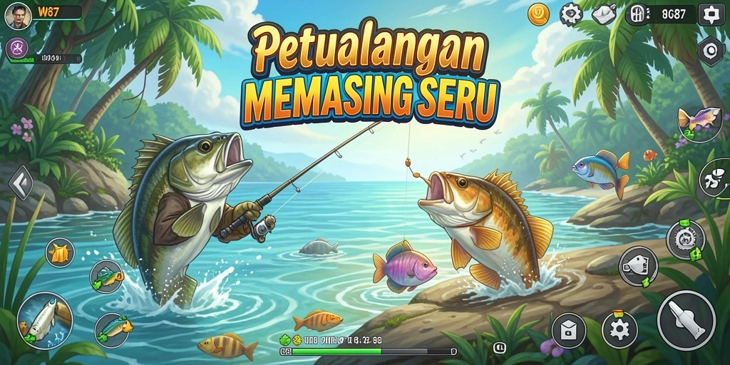 Gameplay WG87 menampilkan pengalaman memancing yang luar biasa.