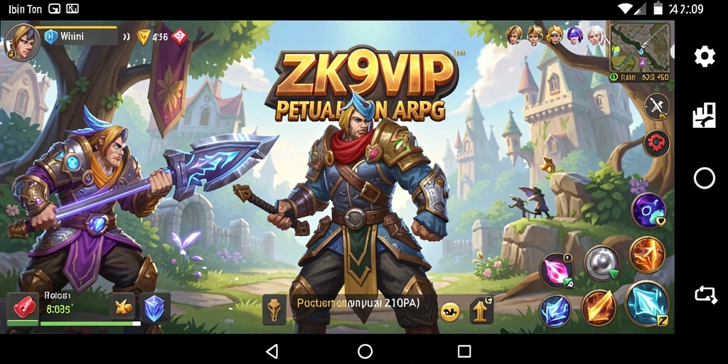 Tangkapan layar gameplay seru ZK9VIP yang menampilkan pertarungan intens.